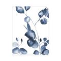 Picture of Blue Water Colour Leaves _GroupedProduct_Rectangle_Portrait_Unframed_Print_Only_