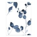 Picture of Blue Water Colour Leaves II _GroupedProduct_Rectangle_Portrait_Unframed_Print_Only_