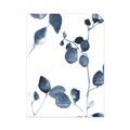 Picture of Blue Water Colour Leaves II _GroupedProduct_Rectangle_Portrait_Unframed_Print_Only_