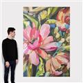 Picture of Mosiac Floral _GroupedProduct_Rectangle_Portrait_Canvas_