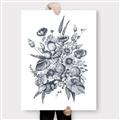 Picture of Sketched Fall Blooms _GroupedProduct_Rectangle_Portrait_Canvas_