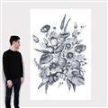 Picture of Sketched Fall Blooms _GroupedProduct_Rectangle_Portrait_Canvas_
