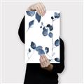 Picture of Blue Water Colour Leaves II _GroupedProduct_Rectangle_Portrait_Canvas_