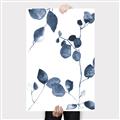 Picture of Blue Water Colour Leaves II _GroupedProduct_Rectangle_Portrait_Canvas_