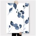 Picture of Blue Water Colour Leaves II _GroupedProduct_Rectangle_Portrait_Canvas_