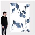 Picture of Blue Water Colour Leaves II _GroupedProduct_Rectangle_Portrait_Canvas_