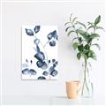 Picture of Blue Water Colour Leaves _GroupedProduct_Rectangle_Portrait_Canvas_