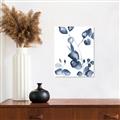 Picture of Blue Water Colour Leaves _GroupedProduct_Rectangle_Portrait_Canvas_