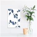 Picture of Blue Water Colour Leaves II _GroupedProduct_Rectangle_Portrait_Canvas_