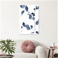 Picture of Blue Water Colour Leaves II _GroupedProduct_Rectangle_Portrait_Canvas_