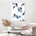 Picture of Blue Water Colour Leaves II _GroupedProduct_Rectangle_Portrait_Canvas_