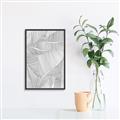 Picture of Leafy Lines II _GroupedProduct_Rectangle_Portrait_Canvas_Framed_