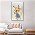 Picture of Red Fox I _GroupedProduct_Rectangle_Portrait_Canvas_Framed_