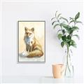 Picture of Red Fox II _GroupedProduct_Rectangle_Portrait_Canvas_Framed_