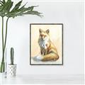 Picture of Red Fox II _GroupedProduct_Rectangle_Portrait_Canvas_Framed_