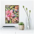 Picture of Mosiac Floral _GroupedProduct_Rectangle_Portrait_Canvas_Framed_
