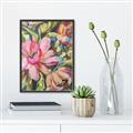 Picture of Mosiac Floral _GroupedProduct_Rectangle_Portrait_Canvas_Framed_