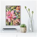 Picture of Mosiac Floral _GroupedProduct_Rectangle_Portrait_Canvas_Framed_