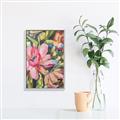 Picture of Mosiac Floral _GroupedProduct_Rectangle_Portrait_Canvas_Framed_