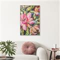 Picture of Mosiac Floral _GroupedProduct_Rectangle_Portrait_Canvas_Framed_