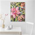 Picture of Mosiac Floral _GroupedProduct_Rectangle_Portrait_Canvas_Framed_