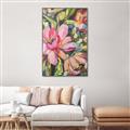 Picture of Mosiac Floral _GroupedProduct_Rectangle_Portrait_Canvas_Framed_