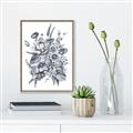 Picture of Sketched Fall Blooms _GroupedProduct_Rectangle_Portrait_Canvas_Framed_