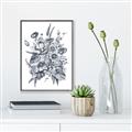 Picture of Sketched Fall Blooms _GroupedProduct_Rectangle_Portrait_Canvas_Framed_
