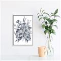 Picture of Sketched Fall Blooms _GroupedProduct_Rectangle_Portrait_Canvas_Framed_