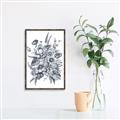 Picture of Sketched Fall Blooms _GroupedProduct_Rectangle_Portrait_Canvas_Framed_