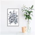 Picture of Sketched Fall Blooms _GroupedProduct_Rectangle_Portrait_Canvas_Framed_