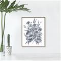 Picture of Sketched Fall Blooms _GroupedProduct_Rectangle_Portrait_Canvas_Framed_