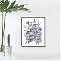Picture of Sketched Fall Blooms _GroupedProduct_Rectangle_Portrait_Canvas_Framed_