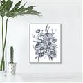 Picture of Sketched Fall Blooms _GroupedProduct_Rectangle_Portrait_Canvas_Framed_