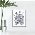 Picture of Sketched Fall Blooms _GroupedProduct_Rectangle_Portrait_Canvas_Framed_