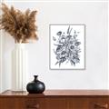 Picture of Sketched Fall Blooms _GroupedProduct_Rectangle_Portrait_Canvas_Framed_