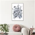 Picture of Sketched Fall Blooms _GroupedProduct_Rectangle_Portrait_Canvas_Framed_