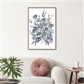 Picture of Sketched Fall Blooms _GroupedProduct_Rectangle_Portrait_Canvas_Framed_