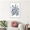 Picture of Sketched Fall Blooms _GroupedProduct_Rectangle_Portrait_Canvas_Framed_