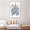 Picture of Sketched Fall Blooms _GroupedProduct_Rectangle_Portrait_Canvas_Framed_
