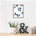 Picture of Blue Water Colour Leaves II _GroupedProduct_Rectangle_Portrait_Canvas_Framed_