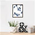 Picture of Blue Water Colour Leaves II _GroupedProduct_Rectangle_Portrait_Canvas_Framed_