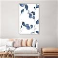 Picture of Blue Water Colour Leaves II _GroupedProduct_Rectangle_Portrait_Canvas_Framed_