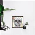 Picture of Rose Skull _GroupedProduct_Square_Canvas_Framed_