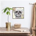 Picture of Rose Skull _GroupedProduct_Square_Canvas_Framed_