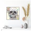 Picture of Rose Skull _GroupedProduct_Square_Canvas_Framed_