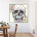Picture of Rose Skull _GroupedProduct_Square_Canvas_Framed_
