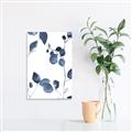 Picture of Blue Water Colour Leaves II _GroupedProduct_Rectangle_Portrait_Unframed_Print_Only_