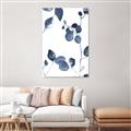 Picture of Blue Water Colour Leaves II _GroupedProduct_Rectangle_Portrait_Unframed_Print_Only_