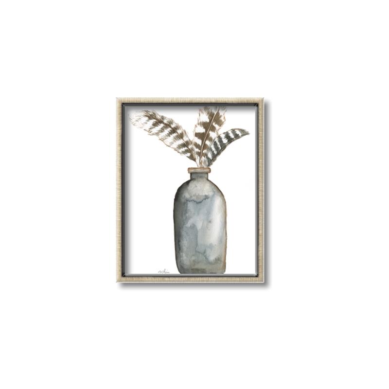 Picture of Feathers in a Vase I _GroupedProduct_Rectangle_Portrait_Canvas_Framed_